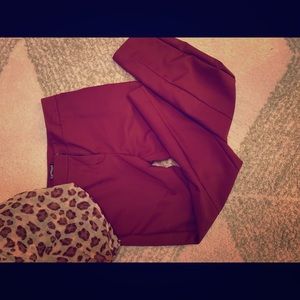 Maroon Columnist Pants